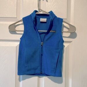 Columbia Royal Blue Fleece Vest baby 18-24 months full zip